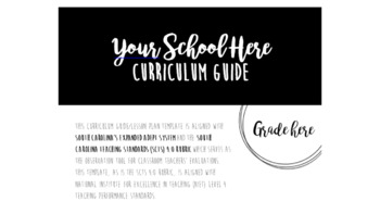 Preview of Curriculum Guide and Lesson Plan Template