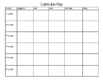 Curriculum Map by Harding Teaches Sped | TPT