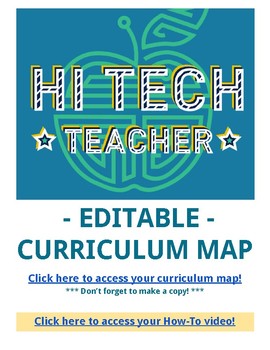 Preview of Curriculum Map - EDITABLE and ONLINE based!