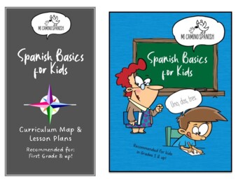 Preview of Curriculum Map & Lesson Plans - Spanish Basics for Kids (1st Grade & Up!)