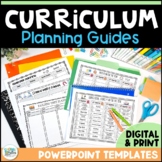 Curriculum Map Planning & Pacing Guides Editable Digital P