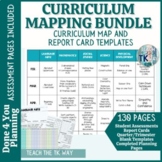 Curriculum Map and Report Card Templates for TK/PreK Teachers
