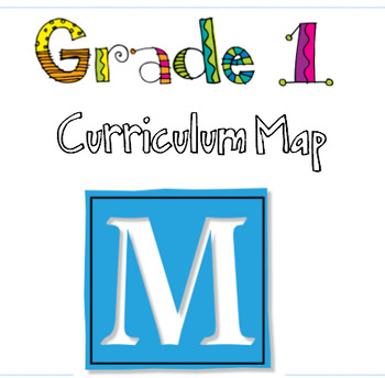 Preview of Editable Curriculum Map for Grade One Ontario Curriculum (spiraled)
