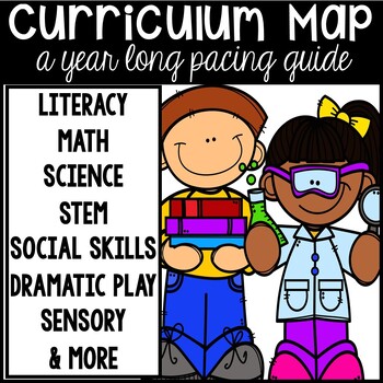 Preview of Curriculum Map for Preschool, Pre-K, and Kindergarten