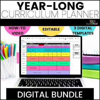 Preview of Curriculum Map Templates BUNDLE - Yearly Planning Templates - Teacher Planner
