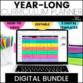 Curriculum Map Templates BUNDLE - Yearly Planning Template