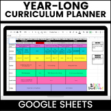 Curriculum Map Template - Google Sheets Yearly Planning Te