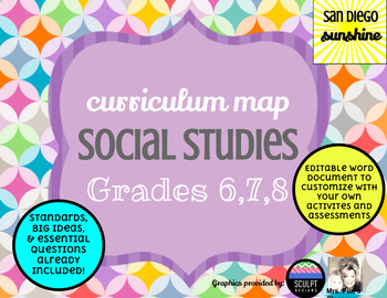 Preview of Curriculum Maps Social Studies Grades 678