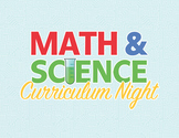 Curriculum Night Math and Science Flyer