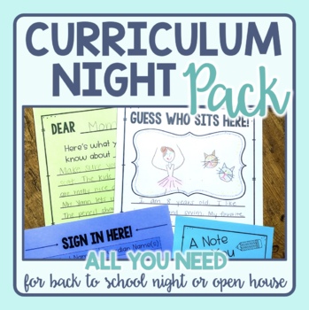 Preview of Curriculum Night / Parent Night Activity Pack