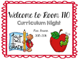 Curriculum Night Powerpoint Presentation (Completely Editable)