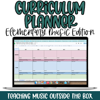 Preview of Curriculum Planner for Music Teachers