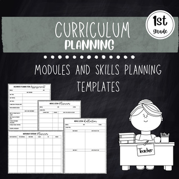 Preview of Curriculum Planning Templates | Skills Block | Modules 