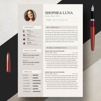 Preview of Curriculum Vitae Template / New CV