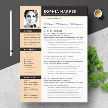 Preview of Curriculum Vitae Template | Resume