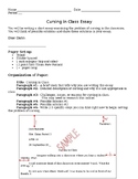 Cursing in Class Essay Instruction Sheet