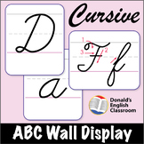 Cursive Alphabet Display Worksheets Teaching Resources Tpt