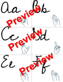 Cursive/ASL Alphabet Cards