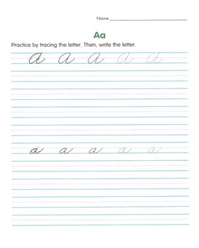 Cursive Alphabet by Tatya's Trove | Teachers Pay Teachers