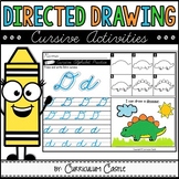 Cursive Alphabet Directed Drawing Activities
