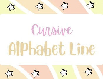 Preview of Cursive Alphabet Line