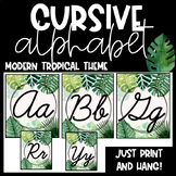 Cursive Alphabet {Modern Tropical Theme}