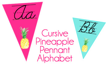 Preview of Cursive Alphabet- Pineapple!