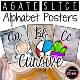 Cursive Alphabet Posters- Agate Classroom Decor