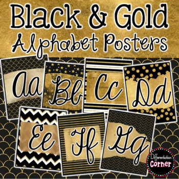 black gold alphabet teaching resources teachers pay teachers