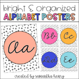 Cursive Alphabet Posters | Bright & Organized