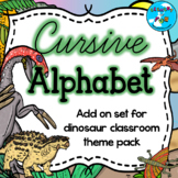 Cursive Alphabet Posters - Dinosaur Theme