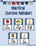 Cursive Alphabet Posters Nautical Theme