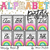 Cursive Alphabet Posters | Varsity Patch Modern Retro Clas