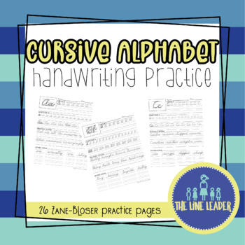 Preview of Cursive Alphabet Practice