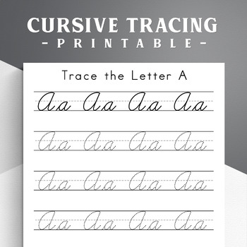 printable cursive alphabet teaching resources teachers pay teachers