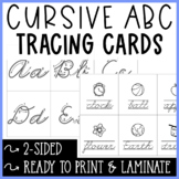 Cursive Alphabet Tracing Flash Cards