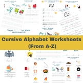 Cursive Alphabet Worksheets (From A-Z)