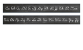 Cursive Alphabet desk strip