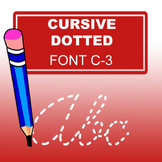 Cursive Dotted Font