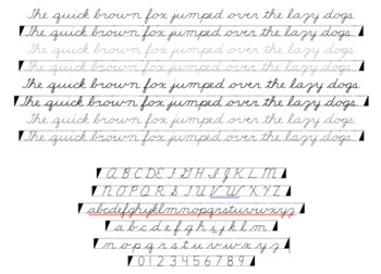 Preview of Cursive Font Family - Dyslexia Friendly