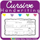 Cursive Handwriting Cut and Glue