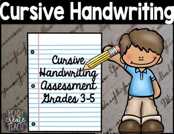 Preview of Cursive Handwriting Assessment