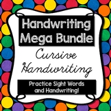Cursive Handwriting Bundle for Alphabet and Sight Words