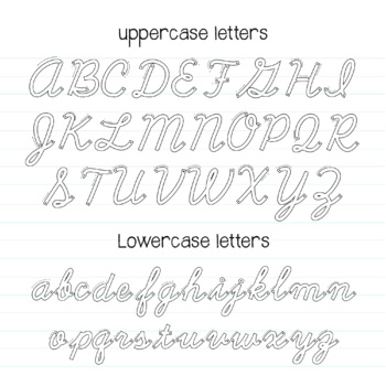 cursive bubble letter font