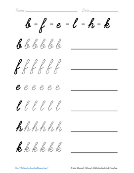 Cursive Handwriting: For Beginners (Lowercase) by LittleSaturdaySchool