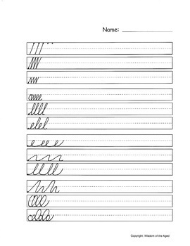 Handwriting Distance Learning- Lowercase Videos, Worksheets, and Wall ...