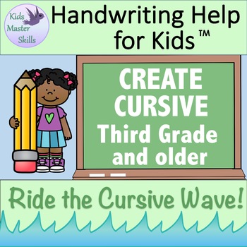 Preview of Cursive Handwriting Instruction and Practice - CREATE CURSIVE