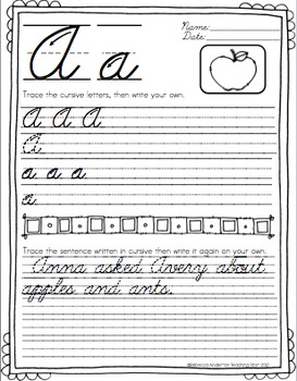 60+ Cursive Handwriting Sheets ⭐ A Child's Garden Of Verses