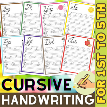 Preview of Alphabet A to Z Cursive Writing Practice  | Cursive Handwriting Practice | Abc..