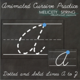 Cursive Handwriting Practice Animated Letter Formation PowerPoint